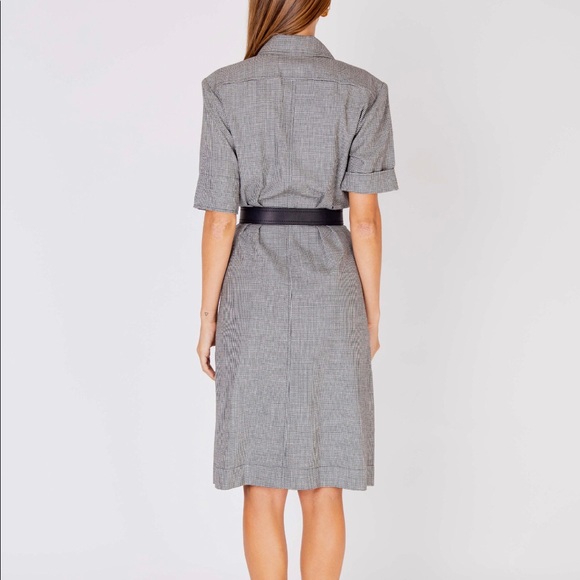 Yves Saint Laurent wool houndstooth dress FR42 - Picture 3 of 5